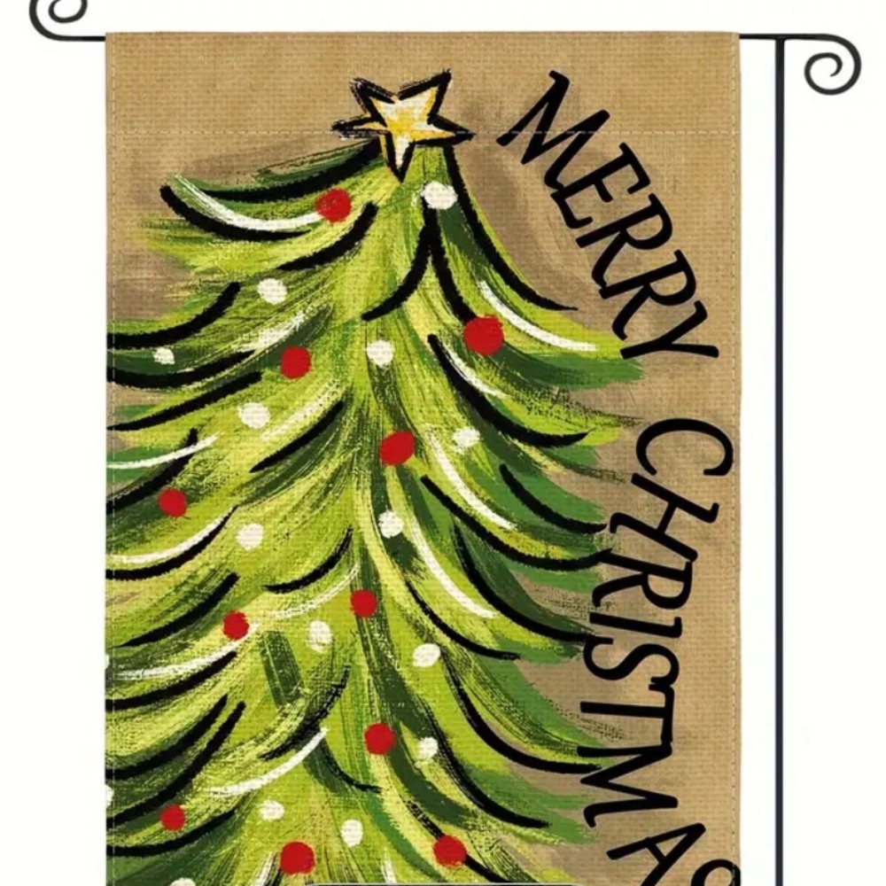 Merry Christmas garden flag